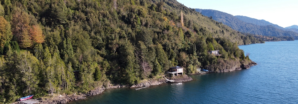 Casa con orilla de lago en Rupanco